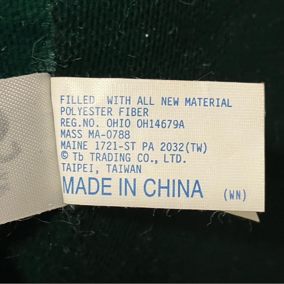 1999 DanDee Snowflake Teddy Bear Girl Plush Christmas Red & Green Plaid Dress - Picture 8 of 8